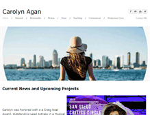 Tablet Screenshot of carolynagan.com